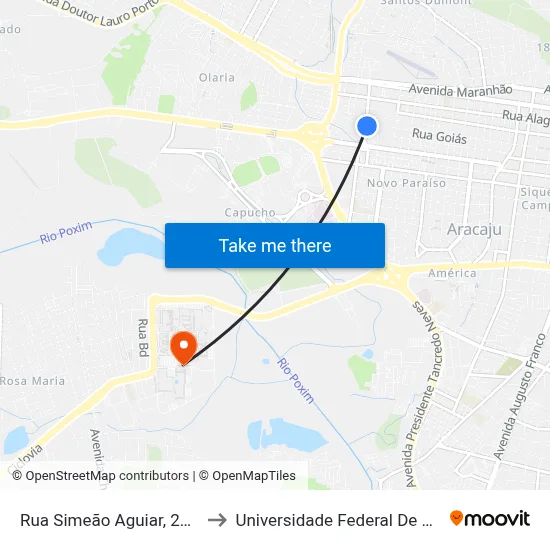 Rua Simeão Aguiar | G Barbosa to Universidade Federal De Sergipe map
