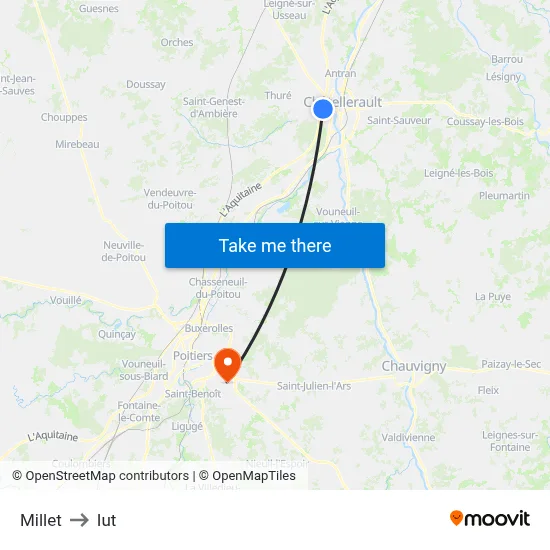 Millet to Iut map