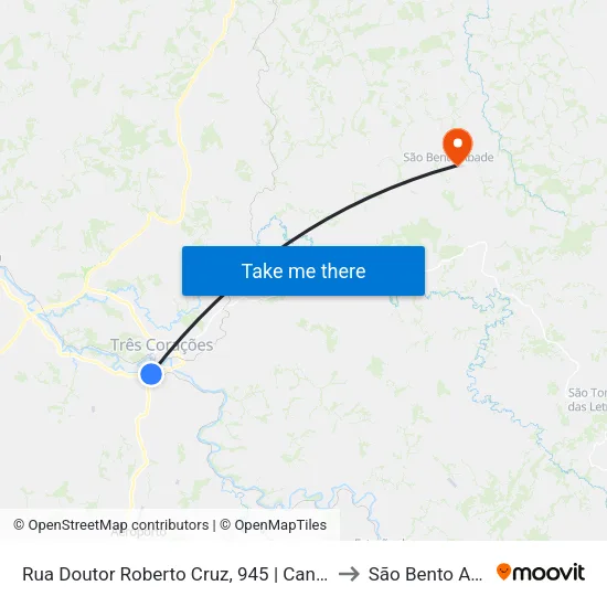Rua Doutor Roberto Cruz, 945 | Canto Do Rio to São Bento Abade map