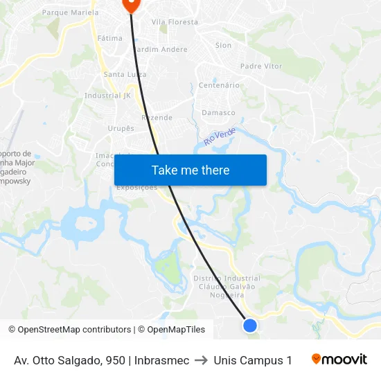 Av. Otto Salgado, 950 | Inbrasmec to Unis Campus 1 map