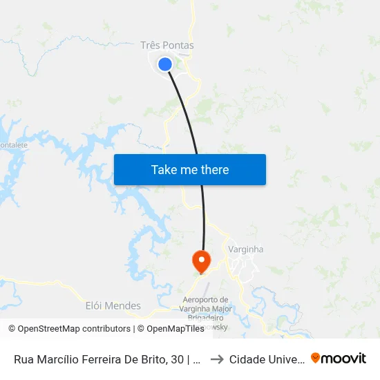 Rua Marcílio Ferreira De Brito, 30 | Posto De Saúde to Cidade Universitária map