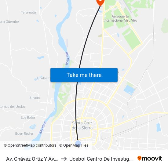 Av. Chávez Ortíz Y Av. Ana Barba to Ucebol Centro De Investigación Agrícola map