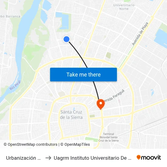 Urbanización Los Mangales a Uagrm Instituto Universitario De ...