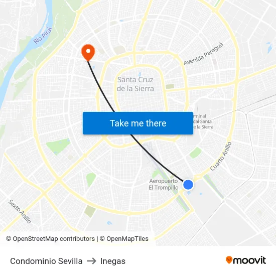 Condominio Sevilla to Inegas map