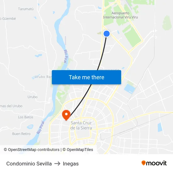 Condominio Sevilla to Inegas map