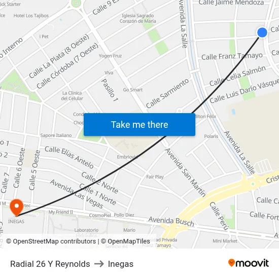 Radial 26 Y Reynolds to Inegas map