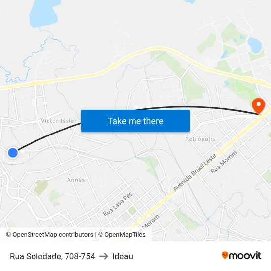 Rua Soledade, 708-754 to Ideau map