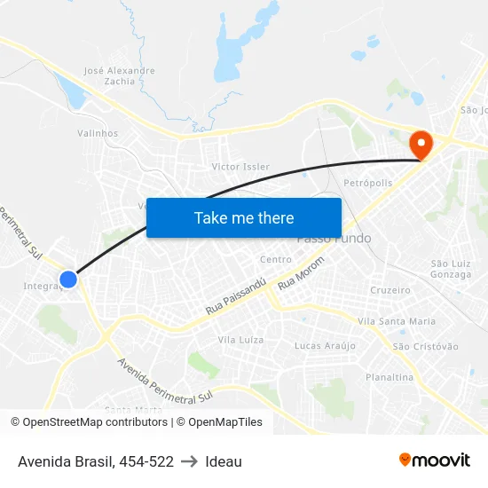 Avenida Brasil, 454-522 to Ideau map