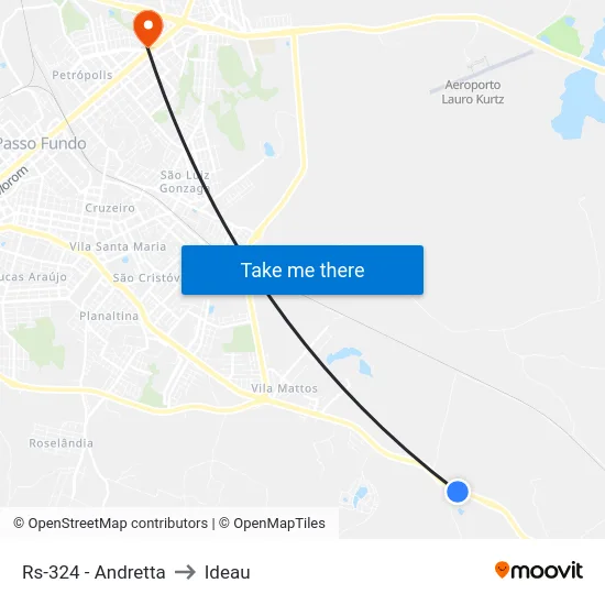 Rs-324 - Andretta to Ideau map