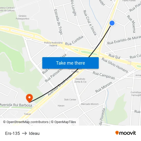 Ers-135 to Ideau map