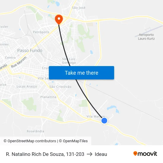 R. Natalino Rich De Souza, 131-203 to Ideau map