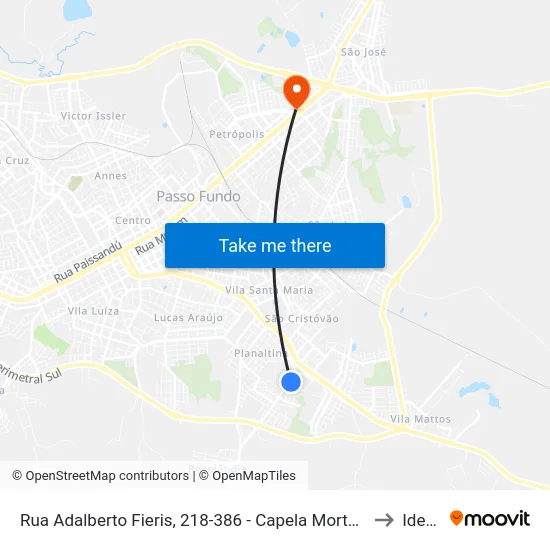 Rua Adalberto Fieris, 218-386 - Capela Mortuária to Ideau map