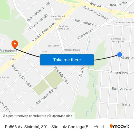 Pp566 Av. Sinimbú, 301 - São Luiz Gonzaga(Em Frente Casa 301) to Ideau map