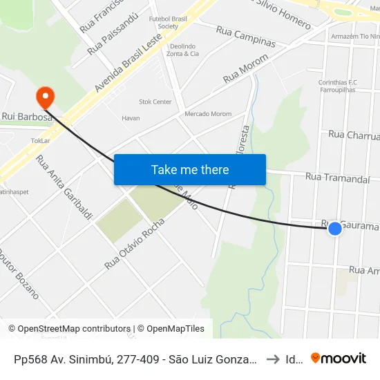 Pp568 Av. Sinimbú, 277-409 - São Luiz Gonzaga(Confecções Criative) to Ideau map