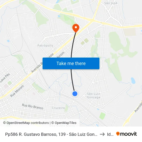 Pp586 R. Gustavo Barroso, 139 - São Luiz Gonzaga(Em Frente Casa 139) to Ideau map