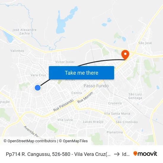 Pp714 R. Cangussu, 526-580 - Vila Vera Cruz(Em Frente Casa 574) to Ideau map