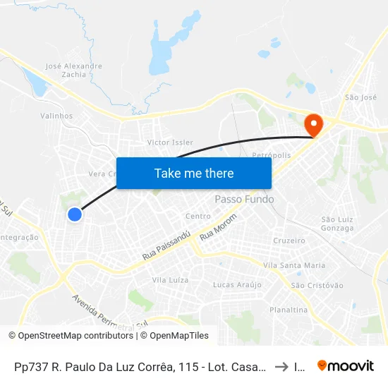 Pp737 R. Paulo Da Luz Corrêa, 115 - Lot. Casas Populares(Em Frente Casa 476) to Ideau map