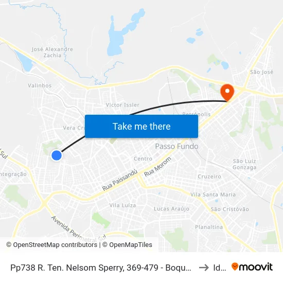 Pp738 R. Ten. Nelsom Sperry, 369-479 - Boqueirão(Em Frente Casa 501) to Ideau map