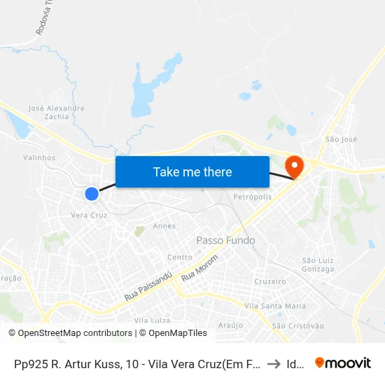 Pp925 R. Artur Kuss, 10 - Vila Vera Cruz(Em Frente Casa 35) to Ideau map