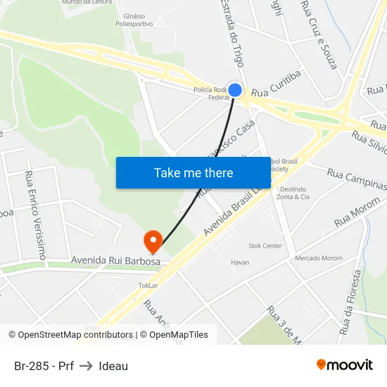 Br-285 - Prf to Ideau map