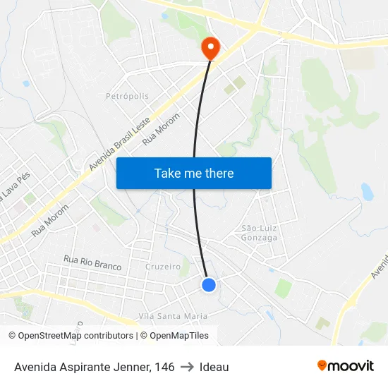 Avenida Aspirante Jenner, 146 to Ideau map