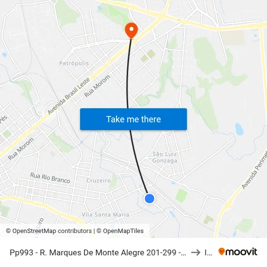 Pp993 - R. Marques De Monte Alegre  201-299 - Vila Santa Maria  Passo Fundo - Rs (Em Frente 224) to Ideau map