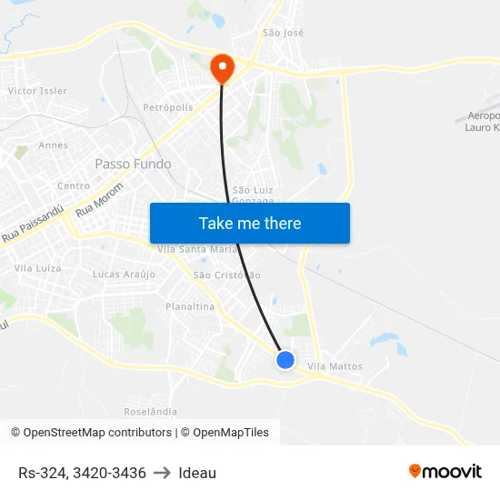 Rs-324, 3420-3436 to Ideau map