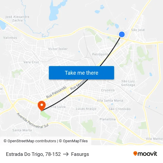 Estrada Do Trigo, 78-152 to Fasurgs map