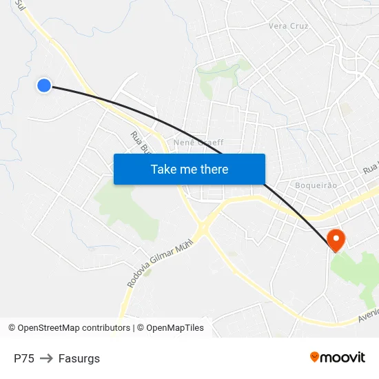P75 to Fasurgs map