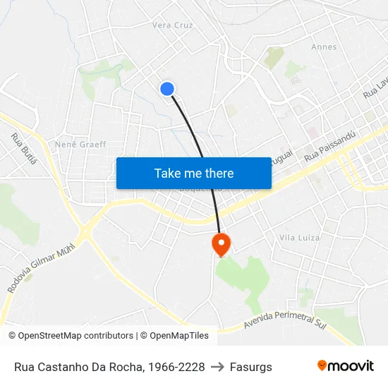 Rua Castanho Da Rocha, 1966-2228 to Fasurgs map