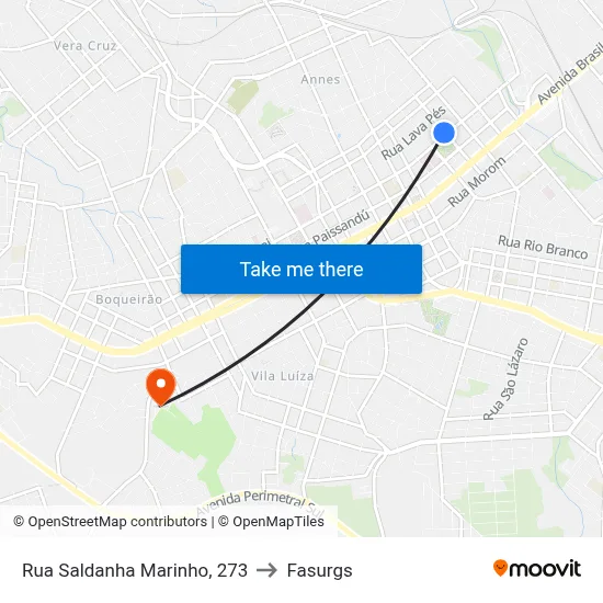 Rua Saldanha Marinho, 273 to Fasurgs map