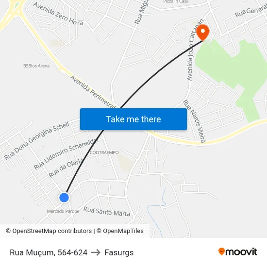 Rua Muçum, 564-624 to Fasurgs map