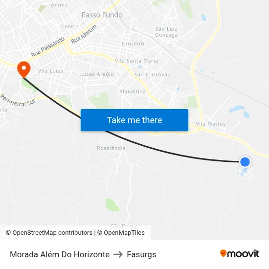 Morada Além Do Horizonte to Fasurgs map