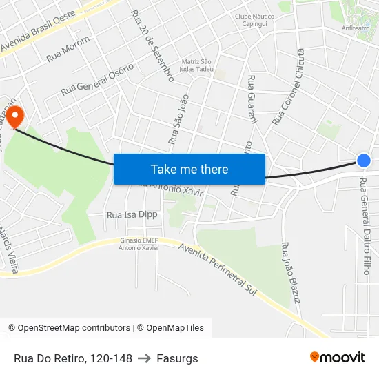 Rua Do Retiro, 120-148 to Fasurgs map