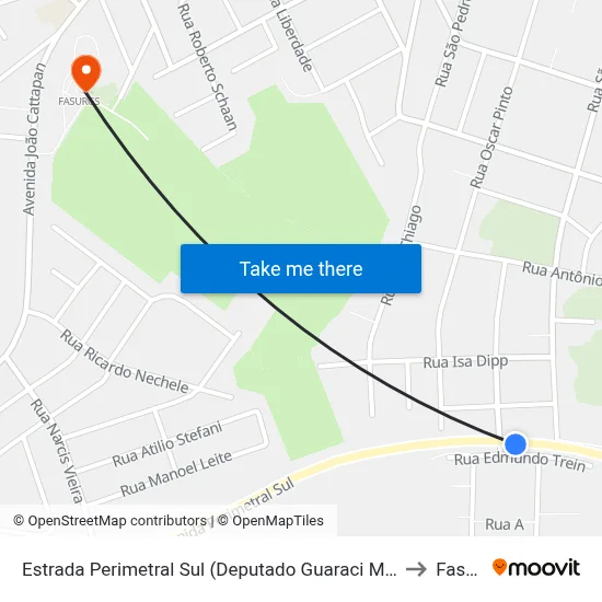 Estrada Perimetral Sul (Deputado Guaraci Marinho), 3950-4258 to Fasurgs map