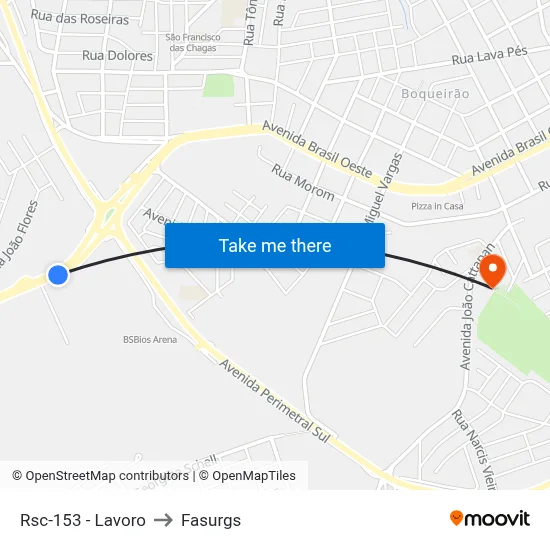 Rsc-153 - Lavoro to Fasurgs map