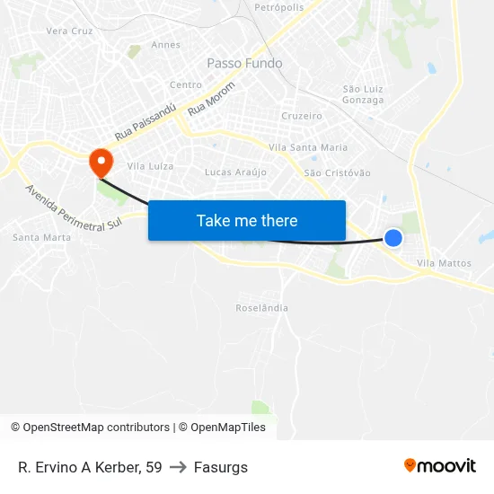 R. Ervino A Kerber, 59 to Fasurgs map