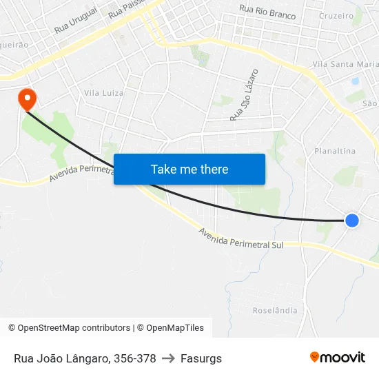 Rua João Lângaro, 356-378 to Fasurgs map