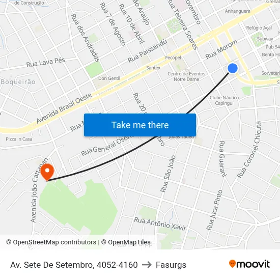 Av. Sete De Setembro, 4052-4160 to Fasurgs map