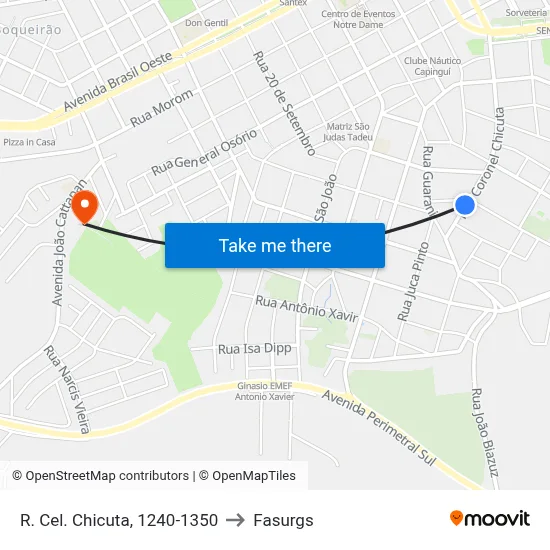 R. Cel. Chicuta, 1240-1350 to Fasurgs map