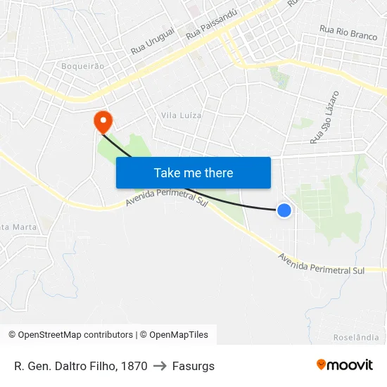 R. Gen. Daltro Filho, 1870 to Fasurgs map