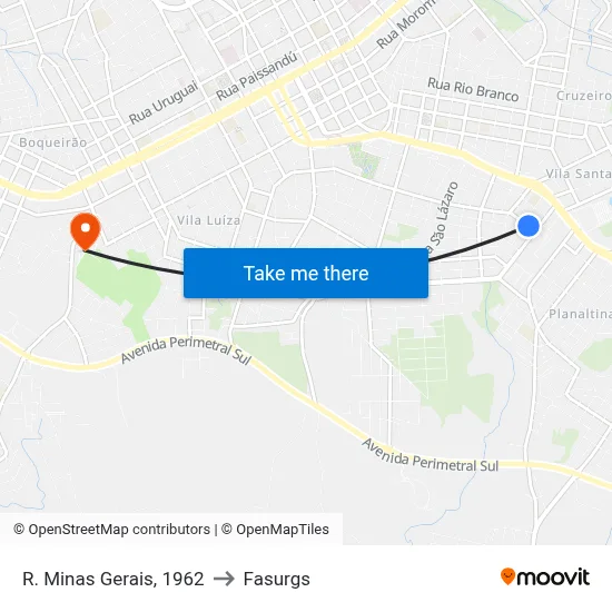 R. Minas Gerais, 1962 to Fasurgs map