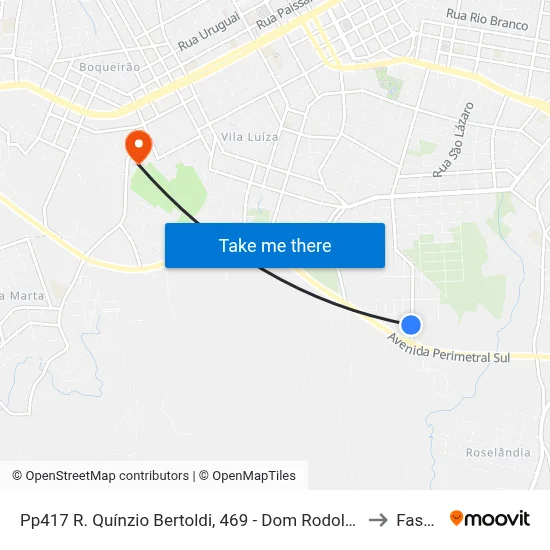 Pp417 R. Quínzio Bertoldi, 469 - Dom Rodolfo(Sigilus Motel) to Fasurgs map