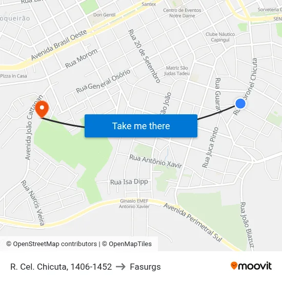 R. Cel. Chicuta, 1406-1452 to Fasurgs map