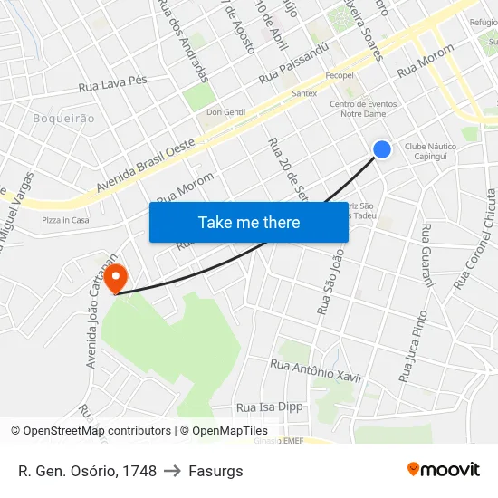 R. Gen. Osório, 1748 to Fasurgs map