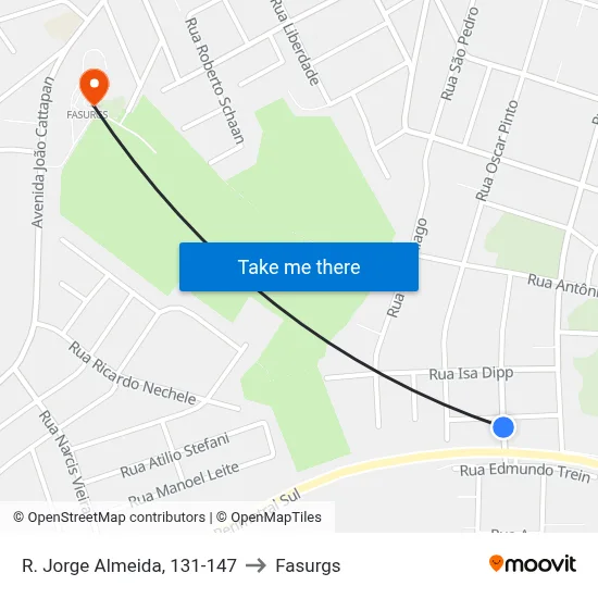 R. Jorge Almeida, 131-147 to Fasurgs map