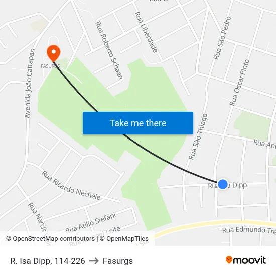 R. Isa Dipp, 114-226 to Fasurgs map