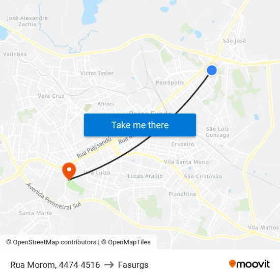 Rua Morom, 4474-4516 to Fasurgs map