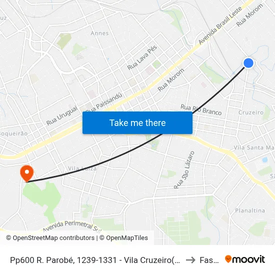 Pp600 R. Parobé, 1239-1331 - Vila Cruzeiro(Floricultura Recanto) to Fasurgs map