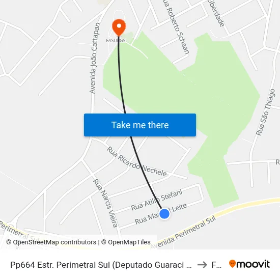 Pp664 Estr. Perimetral Sul (Deputado Guaraci Marinho), 2766-2938 - Lot. Menino Deus(Em Frente Casa 181) to Fasurgs map